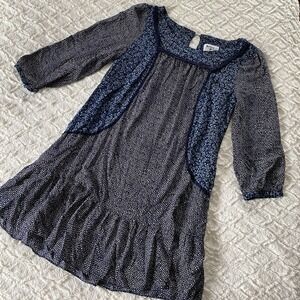 Holding Horses Bue Boho Anthro Prairie Tunic Short Dress Sz 6